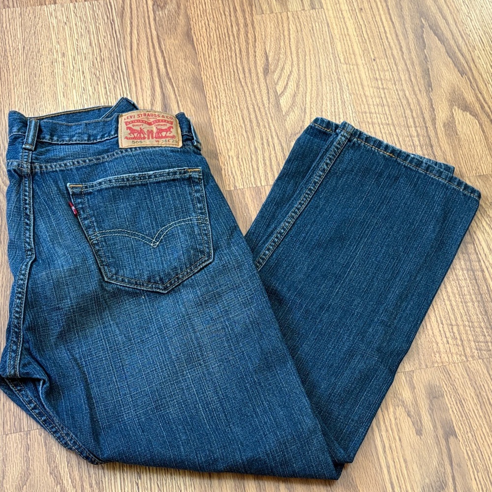 505 Levi's Men's Blue Jeans W34 L29